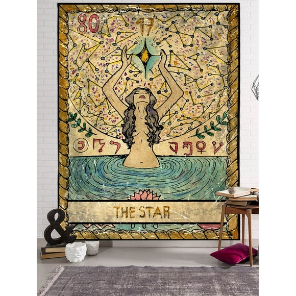 Tarot Card Tapestry Wall Hanging Astrology Divination Blanket Mat Home Decor